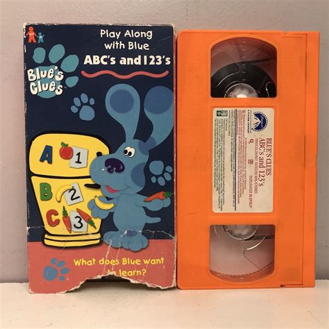 Blues Clues Abcs And S Vhs Nickelodeon Nick Jr Orange Tape | sexiezpix Web Porn