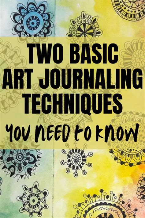 Two basic art journaling techniques you need to know | Art journal ...