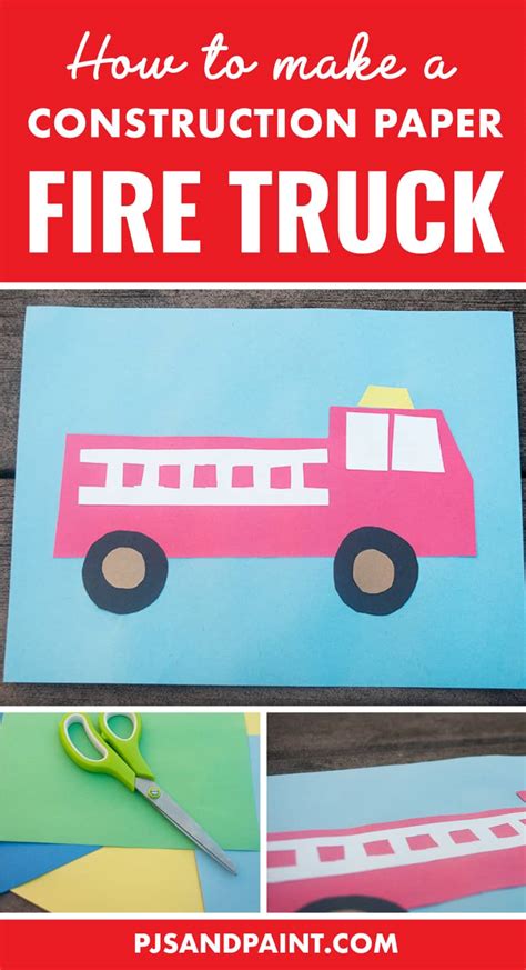 Fire Truck Crafts For Toddlers