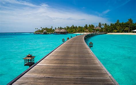 HD wallpaper: Bandos Island Resort In Maldives Desktop Wallpaper Hd 3840×2400 | Wallpaper Flare