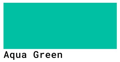 Aqua Green Color Codes - The Hex, RGB and CMYK Values That You Need