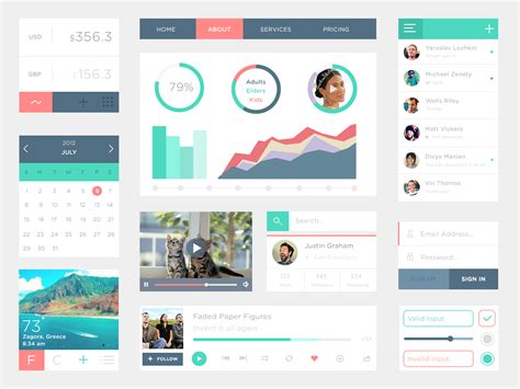 Flat Ui Design Examples