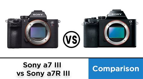 Sony a7 III vs Sony a7R III - Comparison