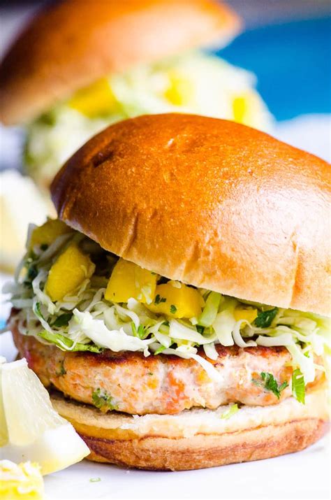 Salmon Burger Recipe - iFOODreal - Healthy Family Recipes