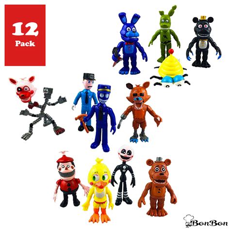 Buy Five Nights at Freddys Action Figures Toys Dolls, 4 FNAF USA SELLER 12 pack Online in India ...