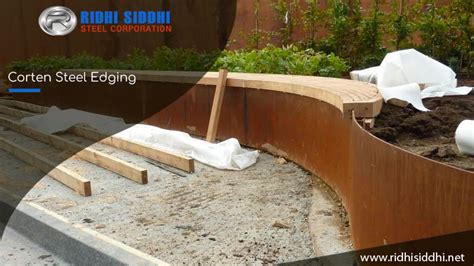 Corten steel edging, cor-ten garden and landscape edging supplier