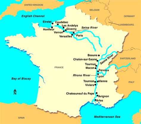 Map of the River Seine - The Splendid Seine