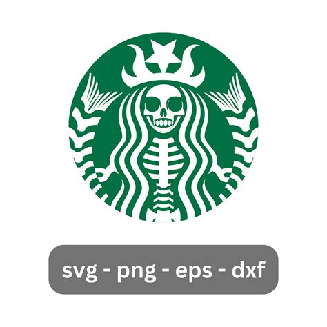 For Starbucks Logo Svg, Starbucks Skeleton Svg, Skeleton Svg, Halloween ...