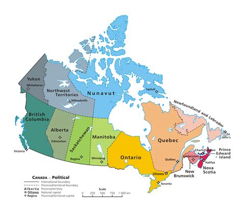 Canada Map Provinces And Cities