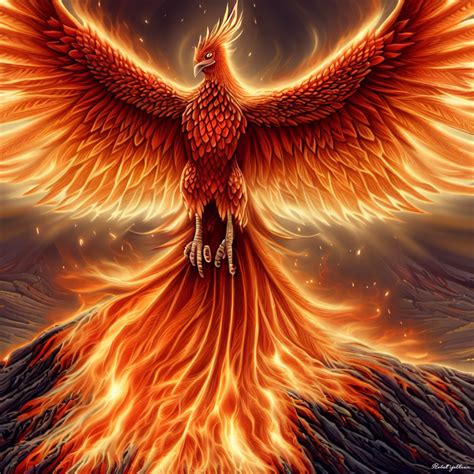 A majestic Phoenix bird rising by xRebelYellx on DeviantArt