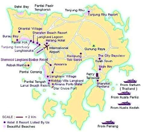 Map of Pulau Langkawi (Main Island) | Download Scientific Diagram