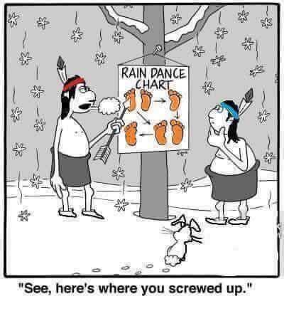 Rain dance | Funny cartoons jokes, Funny cartoon quotes, Funny postcards