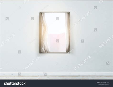 Empty Room Window Wooden Floor White Stock Photo 2018473142 | Shutterstock