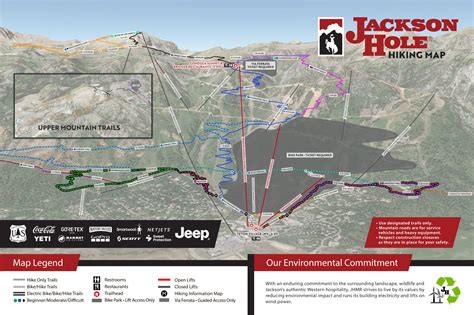 Summer Hiking Map - Jackson Hole Mountain Resort