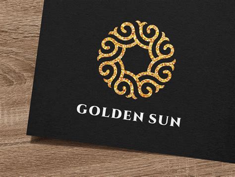 Golden Sun Logo | Sun logo, Vector logo design, Golden sun