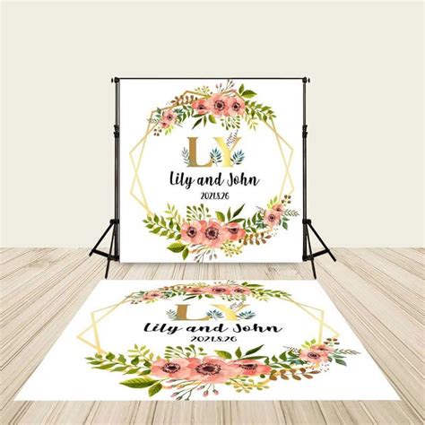 Personalized Wedding Floor Decals – ubackdrop