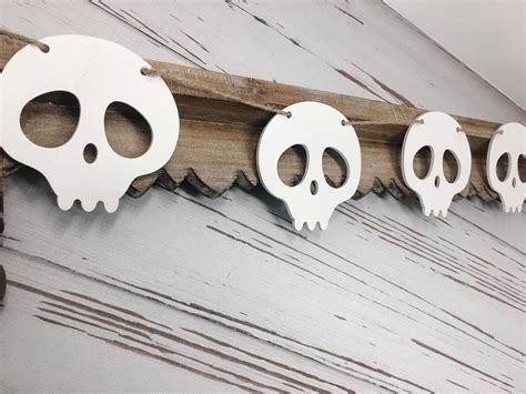 Skull Banner Halloween Banner Fall Banner Rustic Fall | Etsy