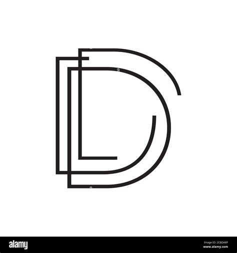 new popular D Letter initial D logo design vector graphic concept ...