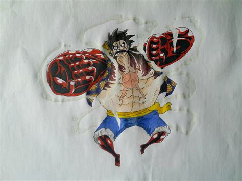 Luffy Gear 5 Stencil Drawing