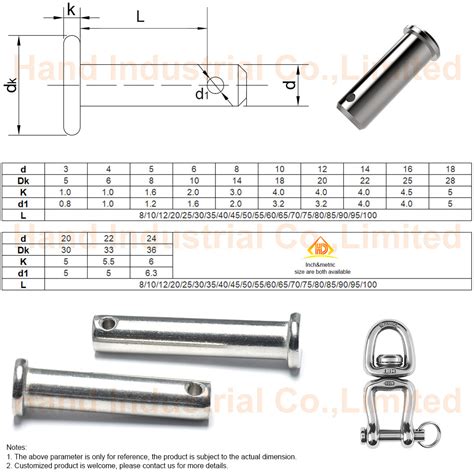 China Stainless Steel 304 316 Split Metric Clevis Pin - China Clevis Pins, Stainless Steel ...