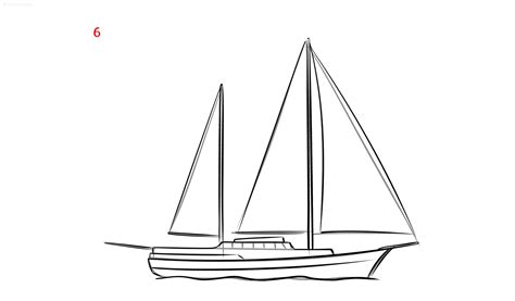 Boat Drawing Ideas » How to draw a Ship Step by Step