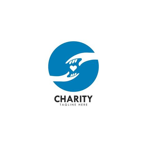 Hand Charity Logo Template vector icon illustration 19952181 Vector Art at Vecteezy