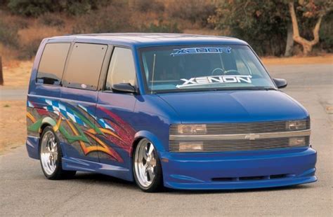 Custom Chevy Astro Van with Colorful Designs