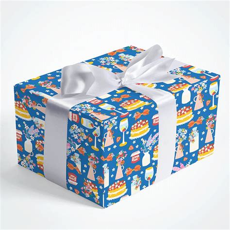 Happy Girl Birthday Gift Wrap