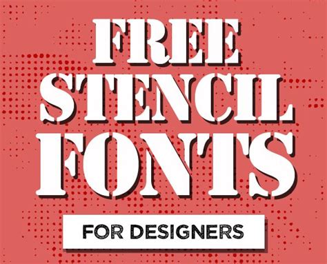 16 Best Free Stencil Fonts for Designers | Stencil font, Free stencils printables templates ...