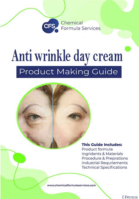 Anti Wrinkle Face Cream Formulation - At - 1 Chemical Formula Services