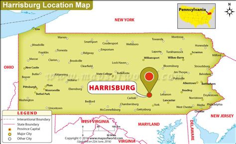 Where is Harrisburg Located in Pennsylvania, USA