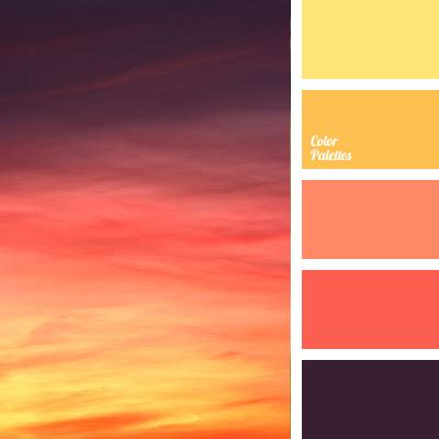 colors of sunset | Color Palette Ideas