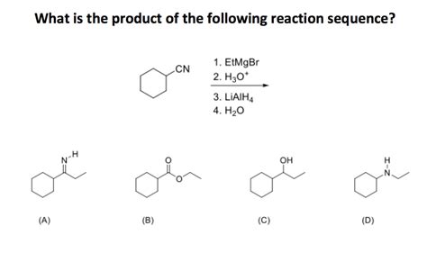 Solved What is the product of the following reaction | Chegg.com