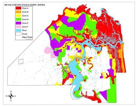 Jacksonville FLood zone map - Jacksonville FL FLood zone map (Florida - USA)