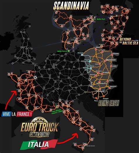 Euro Truck Simulator 2 Full Map - Crabtree Valley Mall Map