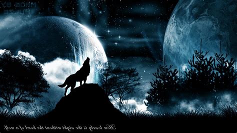 Wolf Howling at the Red Moon Wallpaper (62+ pictures) - WallpaperSet