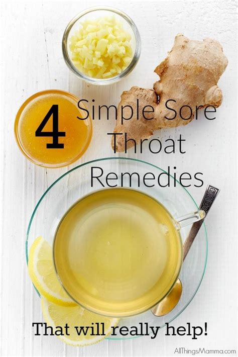 4 Simple Sore Throat Remedies - All Things Mamma