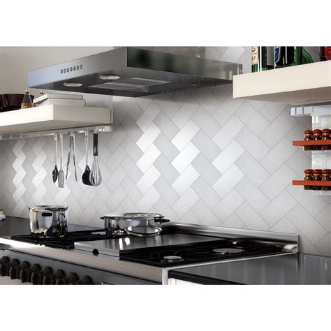 32-Pcs Peel and Stick Kitchen Backsplash, Adhesive Metal Tiles for Wall ...