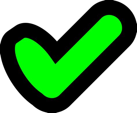 Big Green Tick - ClipArt Best