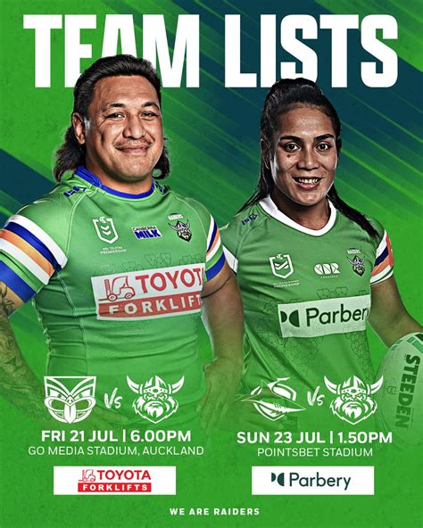 Canberra Raiders on Twitter: "For the first time ever, our teams are in ...