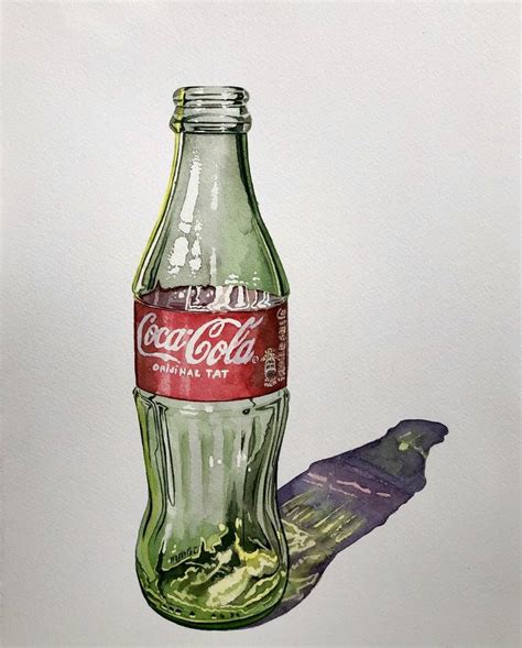 Empty Coca-Cola bottle (158) Painting by Serpil Umit | Saatchi Art