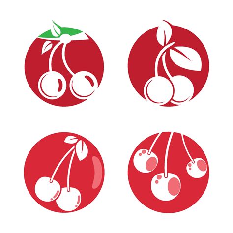 Cherry logo images 2249995 Vector Art at Vecteezy