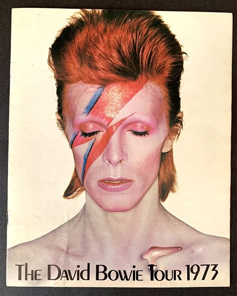 David Bowie Ziggy Stardust/ Aladdin Sane 1973 UK Tour Programme : Pleasures of Past Times