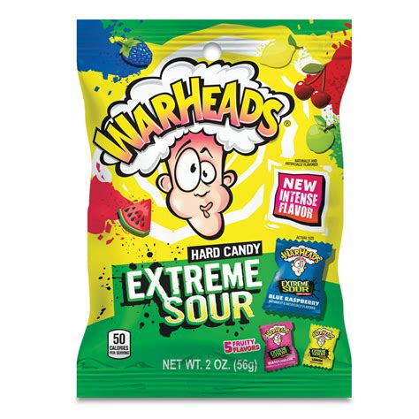 WarHeads Extreme Sour Hard Candy, 2 oz - Walmart.com - Walmart.com