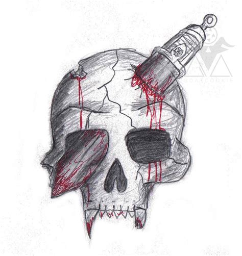 Bloody Skull by Goatcookie on deviantART