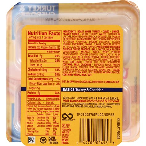 Lunchables Nutrition Facts - Nutrition Ftempo