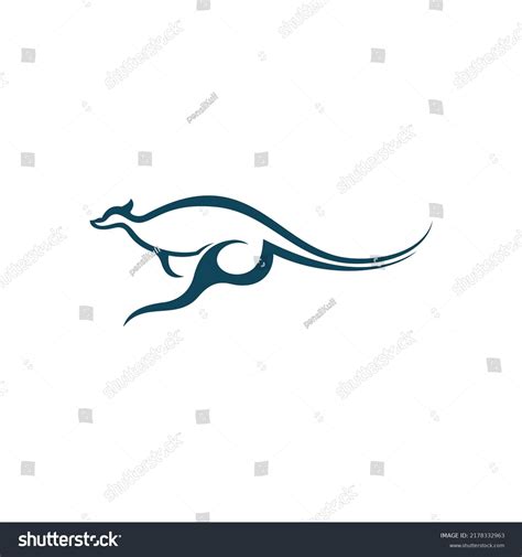 Jumping Kangaroo Logo Design Illustration Stock Vector (Royalty Free) 2178332963 | Shutterstock