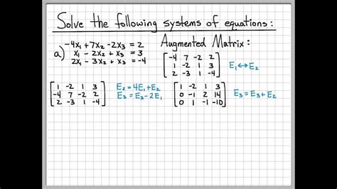 Linear Equations Problems With Solutions