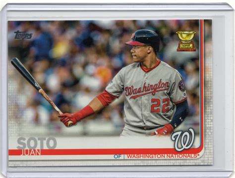 Juan Soto 2019 Topps Series 1 Rookie card #213 Washington Nationals