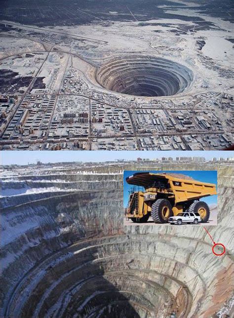 Mirny Diamond Mine in Siberia.